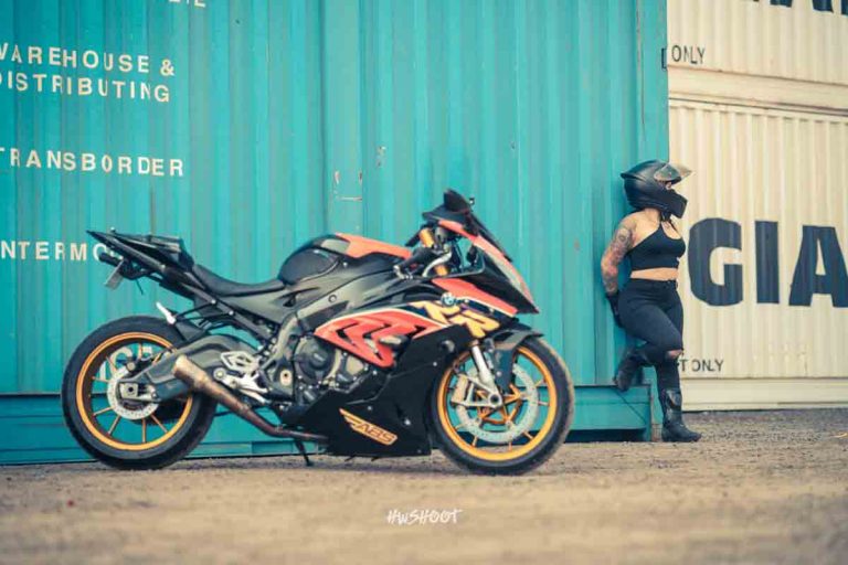 BMW S1000RR motorcycle photoshoot by automotive photographer in Calgary